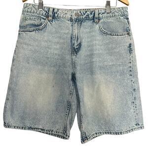 H&M Divided Acid Wash Denim Bermuda Shorts Women’s Size 8